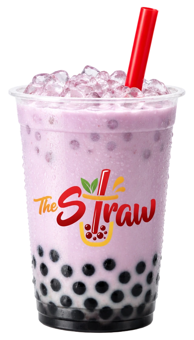 Taro milk boba tea